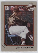 1990 Coca-Cola San Diego Padres Jack McKeon 0q3