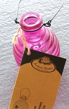Old Fashioned Esschert Gardens Purple Glass Hanging Fly  Wasp Trap New with Tags
