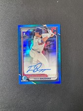 2024 Bowman Draft #CPA-TB Travis Bazzana 1st Prospect Auto Blue 112/150 BJAT