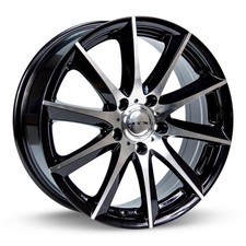 One 15 Inch Black Machined Alloy Wheel Rim For Honda 4x100 Xp3w Replacement 4lug