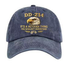 DD-214 Veteran Eagle Baseball Cap It  s a Veteran Thing Patriotic Graphic Hat
