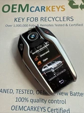 BMW LCD 740i 750i SERIES DISPLAY KEY SMART TOUCHSCREEN 8787658-01 CHARGED 8888
