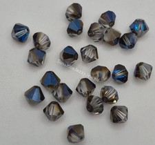 Swarovski Crystal Bermuda Blue Bicone 5301 Beads; 4mm 24 or 6mm 12