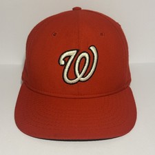 Vintage Washington Senators Roman Pro Baseball Hat Cap Red Fitted MLB USA Made