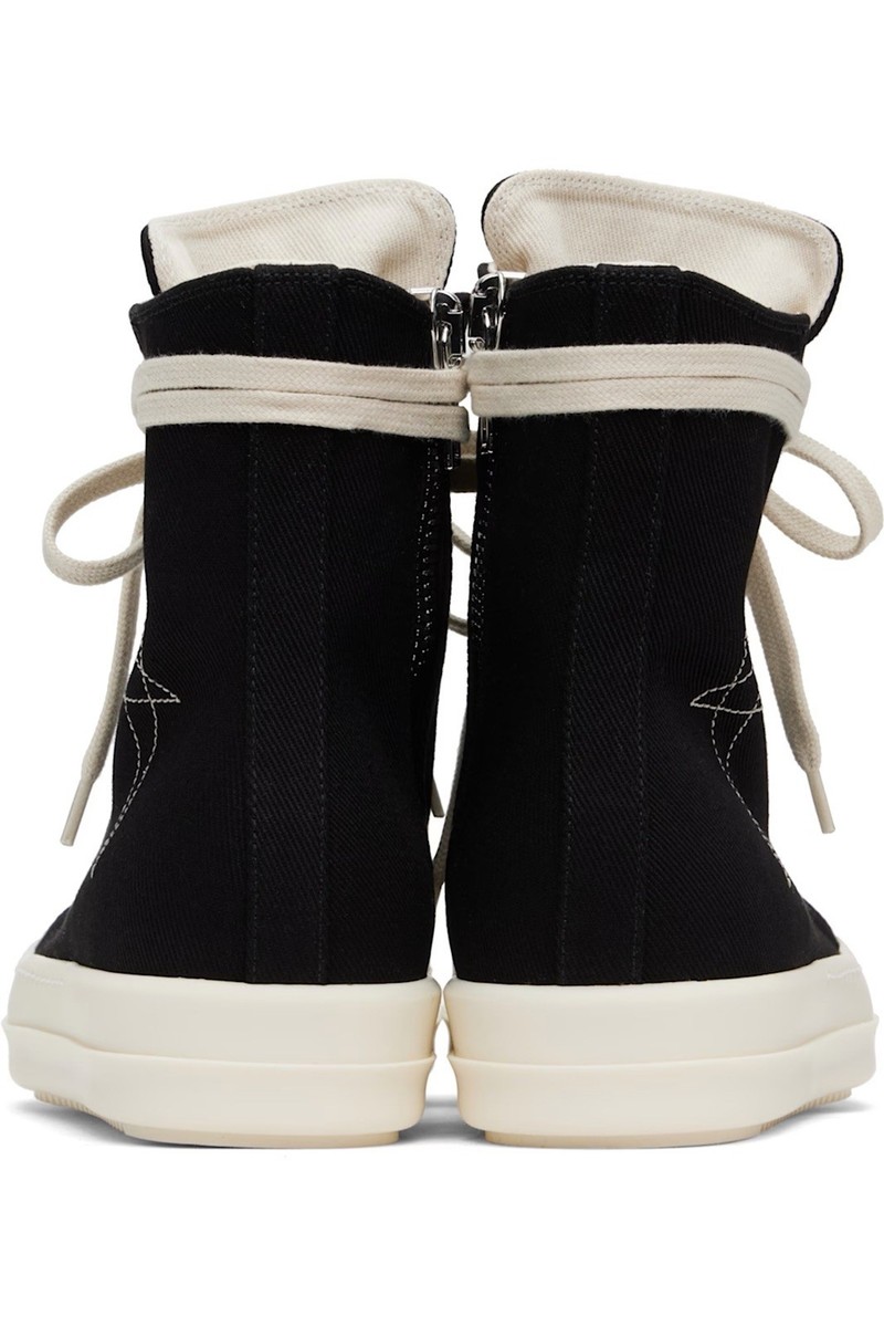 靴 Rick Owens DRKSHDW Ramones Pentagram Ramones in Black/Milk – SVRN