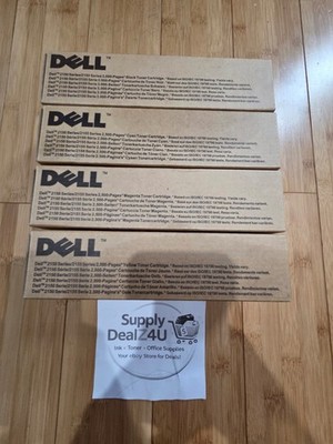 OEM Dell 2150 2155 Toner 4 Color Full Set N51XP 769T5 8WNV5 NPDXG CMYK NEW
