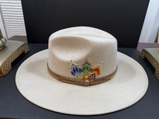 Apache Tribu Western Fedora Cowboy Hat size Large new without box Ret. $150.00