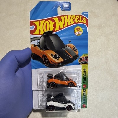 2 2026 Hot Wheels, Pagani Zonda Cinque Orange and White variants EXOTICARS! 