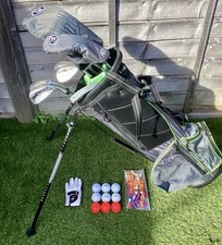 U.S. Kids Golf Ultra Light 57 Junior Right-Handed Golf Set/Green/7 Clubs/