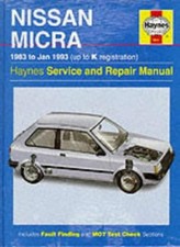 Nissan Micra (83 - Jan 93) Haynes Repair Manual (Haynes Service 