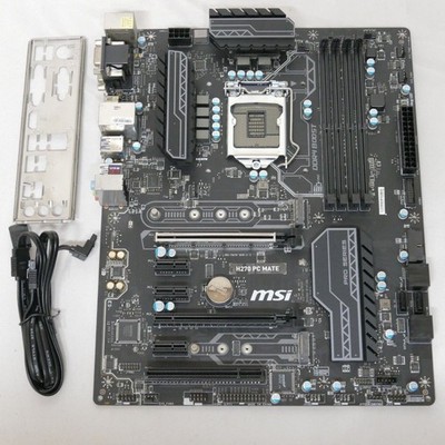MSI H270 PC MATE LGA1151 Mainboard HDMI DVI USB PCIe16 Slot TPM2.0 getestet
