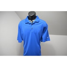 Nike Golf Polo Shirt Mens XL Blue Dri-FIT Short Sleeve Tour Performance