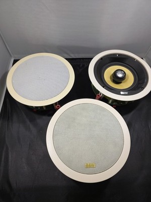 3 B&W CCM65 Wall/Ceiling 6.5  Speakers - 2 With Grills - Sound Great