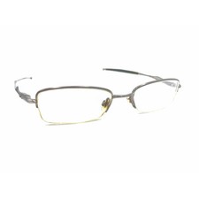 Oakley Sculpt 2.0 Brushed Chrome Gunmetal Half Rim Eyeglasses Frames 50-18 139