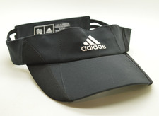 Adidas Climacool Adizero Visor Logo Large / XL Stretch Black Tennis Golf Hat