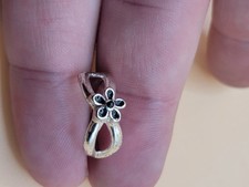 Flower Design Toe Ring Silver