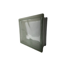 VETRO MATTONE ONDULATO CHIARO TRASPARENTE 190 X 190 mm SPESSORE 80 mm