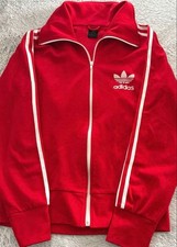 Adidas Woman Vhtf Europe Track Jacket Embroidered Logo Red L Limited Edition Spo
