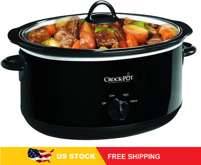 Crock-Pot 8-Quart Manual Slow Cooker, Family Size Serves 10+ People, Removable