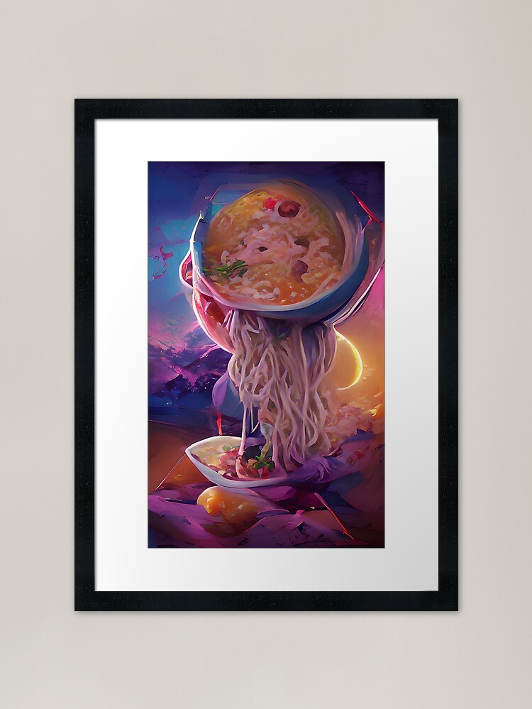 Póster arte de pared enmarcado Good Ramen At Night | Ramen Near Me lienzo impresión cuadro