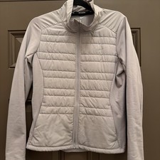 Ladies Nike Running Zip Front Light Weight Jacket Medium Gray