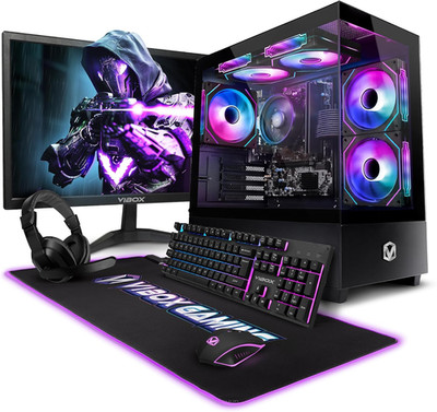 Vibox I-96 Gaming PC Set Komplett   Monitor 22 Zoll   AMD Ryzen 3 3200G 4-Kern  