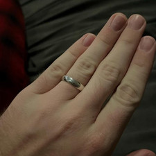 Hammered 925 Sterling Silver Ring, Simple Band Ring, Stackable Ring All Size