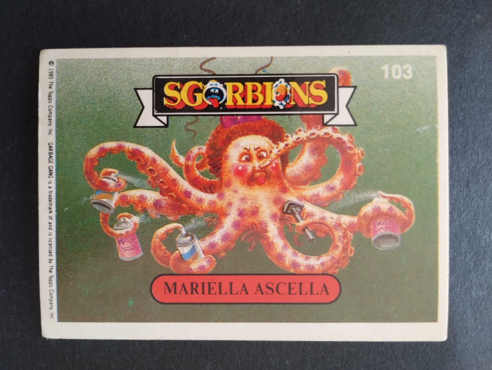 Sgorbions Mariella Ascella #103 Carta Card Usata Collezione Italiano Vintage