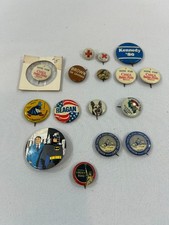 VINTAGE Political Campaign Pinback Button Lot 40 1960s-1990s Presidential Sena