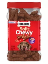 Milk-Bone Soft & Chewy All Life Stage Dog Treats - Filet Mignon