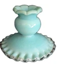 Fenton Turquoise Blue pastel Silvercrest Candlestick  Replacement Candle Holder