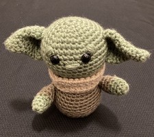 Handcrafted Baby Yoda Grogu Mandalorian The Child Amigurumi Crochet 6  
