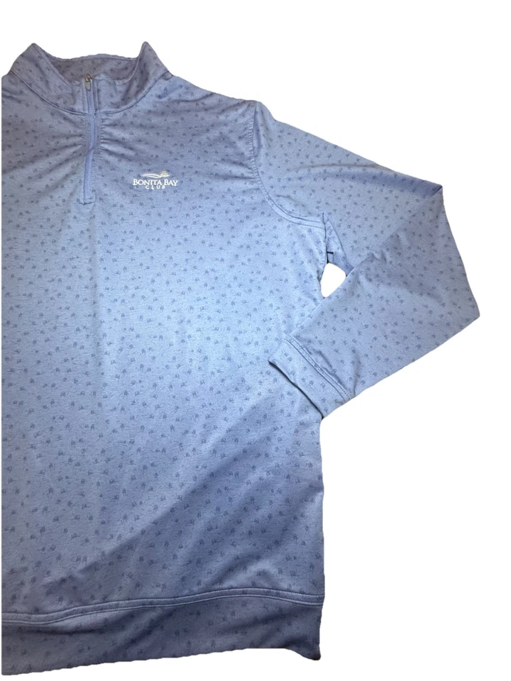 Carros de golf Peter Millar Perth para hombre rendimiento AOP 1/4 cuarto cremallera extra grandes Foto 2 de 4