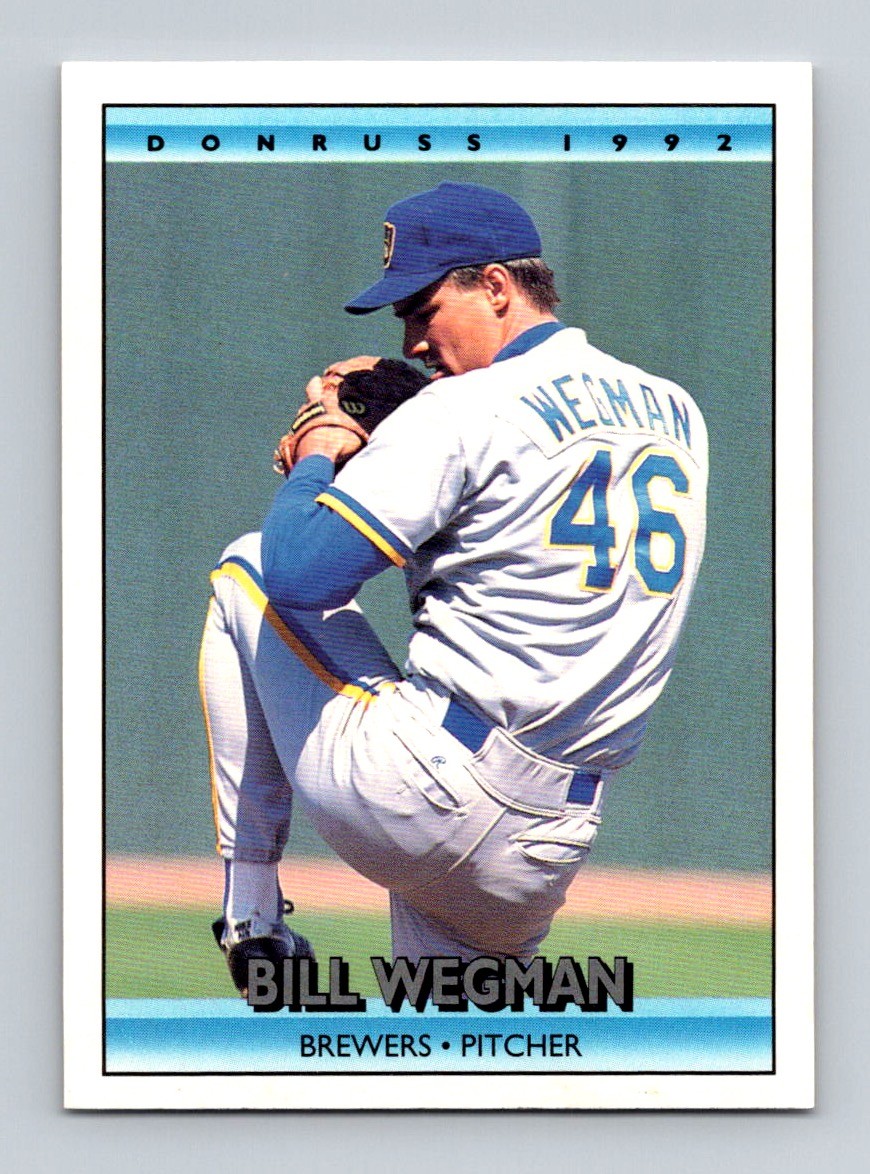 1992 Donruss BILL WEGMAN #378 Milwaukee Brewers