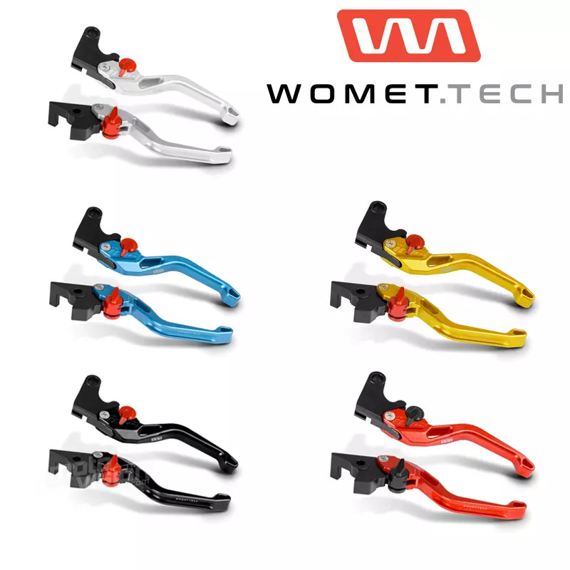 Leviers de frein Womet-Tech courts réglables en aluminium CNC pour votre Honda ST 1300