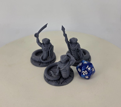Viperborn (set of 3) Unpainted Miniatures TTRPG Dungeons And Dragons FDG