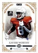 2022 Onyx Vintage College Football #CFXW Xavier Worthy