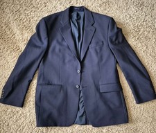 Lauren Ralph Lauren Blazer Sport Coat Men 42R Navy Blue Made in Canada