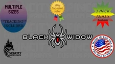 Black WIDOW SPIDER Truck Vinyl Decal Graphic Bumper Widow Laptop Sticker NEW