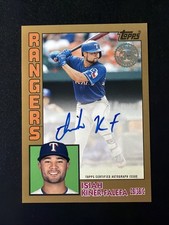 2019 Topps 1984 Isiah Kiner-Falefa Autograph Auto Gold /50 #84A-IKF Rangers