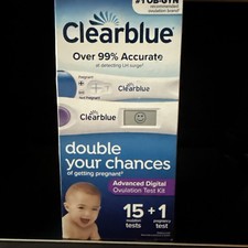 Clear Blue Advanced Digital Ovulation Test -15 Ovulation Tests  1 Pregnancy...