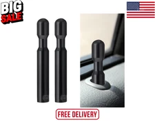 2Pcs Car Door Lock Knobs for F-150, Black Replacement Pins for Most Cars