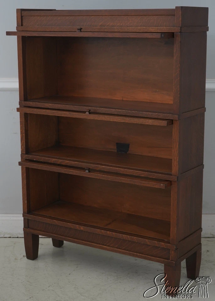 F69822: ГЛОБУС ВЕРНИКЕ дубовый книжный шкаф в миссионерском стиле - Изображение 3 из 4