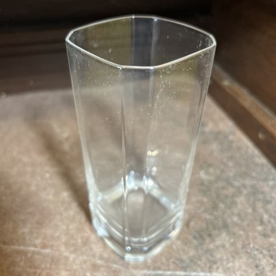 Four Vintage Luminarc Octime Clear Glass Tumblers 5.75 