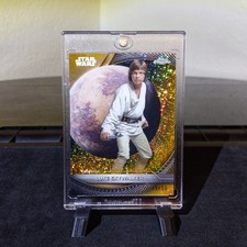 2025 Topps Star Wars Hyperspace Luke Skywalker #80 Gold Galactic Dust Refractor