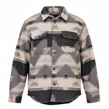 Jachs New York Men’s Wool Blend Sherpa Lined Shirt Jacket (Green, XL)