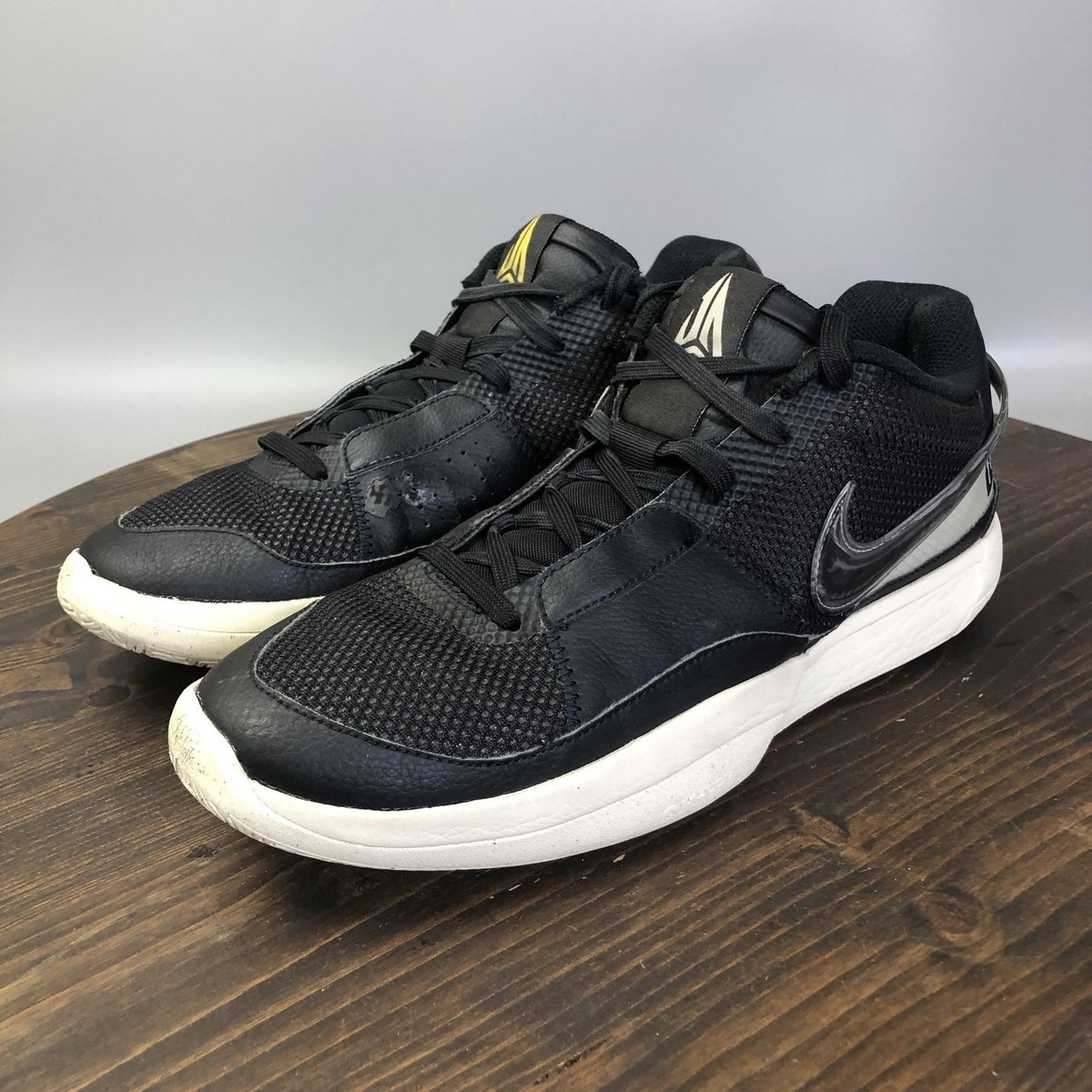 Nike Ja 1 Shoes Mens Size 11.5 Black Mesh Basketball Sneakers DR8785-002 Nike Ja 1 Shoes Mens Size 11.5 Black Low Top Basketball Ja  main image 4