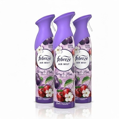 Febreze Air Mist Lufterfrischer beseitigt Gerüche Spray Kirsche & Pflaume
