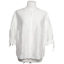 H&M, Bluse, Größe: XL, Weiß, Sonstiges, Satin, Damen #Usz