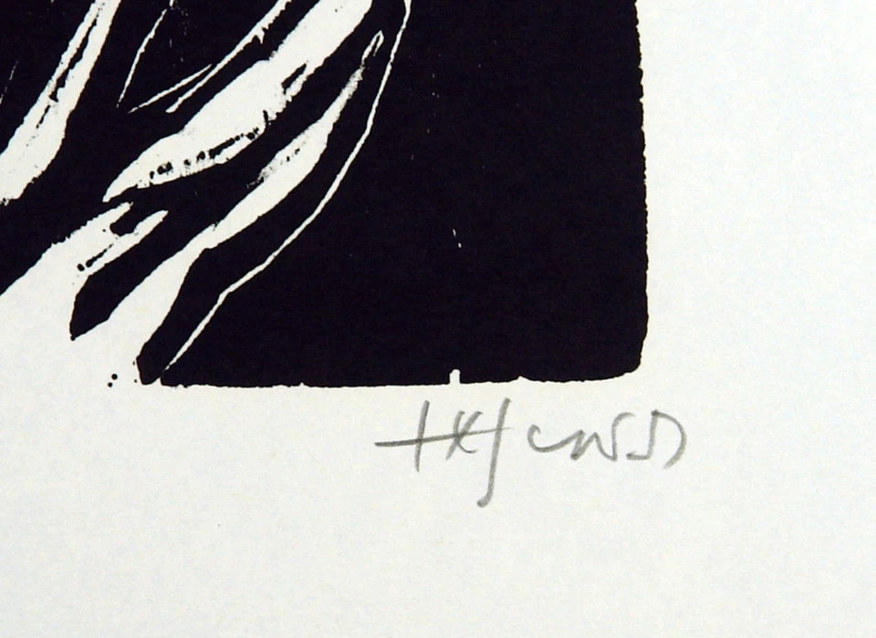 DDR/Expressionismus. Holzschnitt Heinz TETZNER (1920-2007 D), handsigniert - Bild 3 von 4